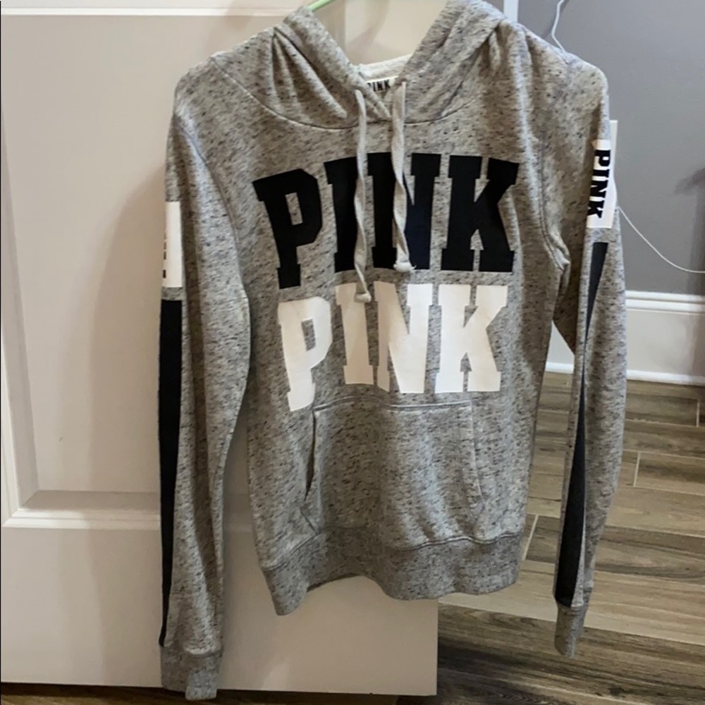 pink hoodie